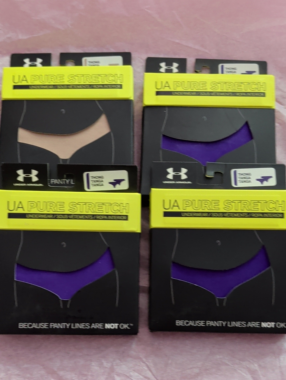 Under Armour Thongs (Package Of 4)
